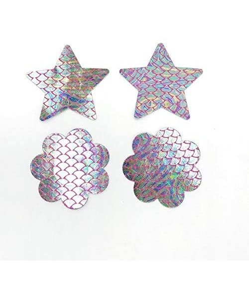 Accessories Sexy Nipple Sticker Disposable Rave Pasties Multi Design Sequin Colorful Breast Nipple Covers Stickers (2 Pairs M...