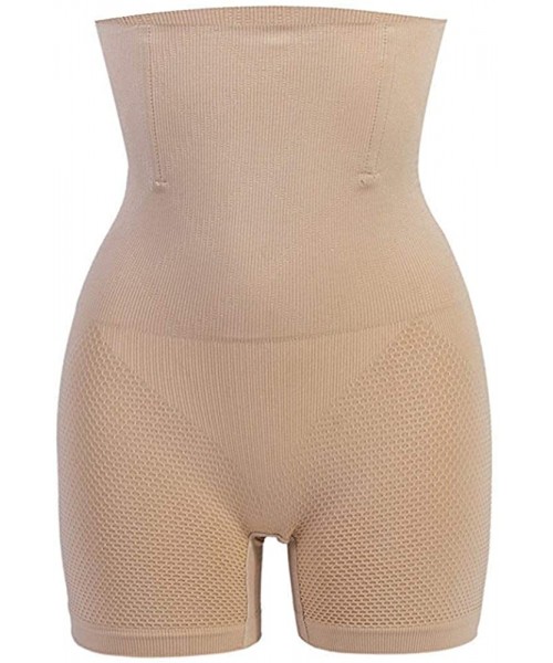 Shapewear Women Body Shaper Seamless Butt Lifter Shapewear Hi-Waist Waist Trainer Tummy Control Panty - Beige - CI18G0R2RDQ