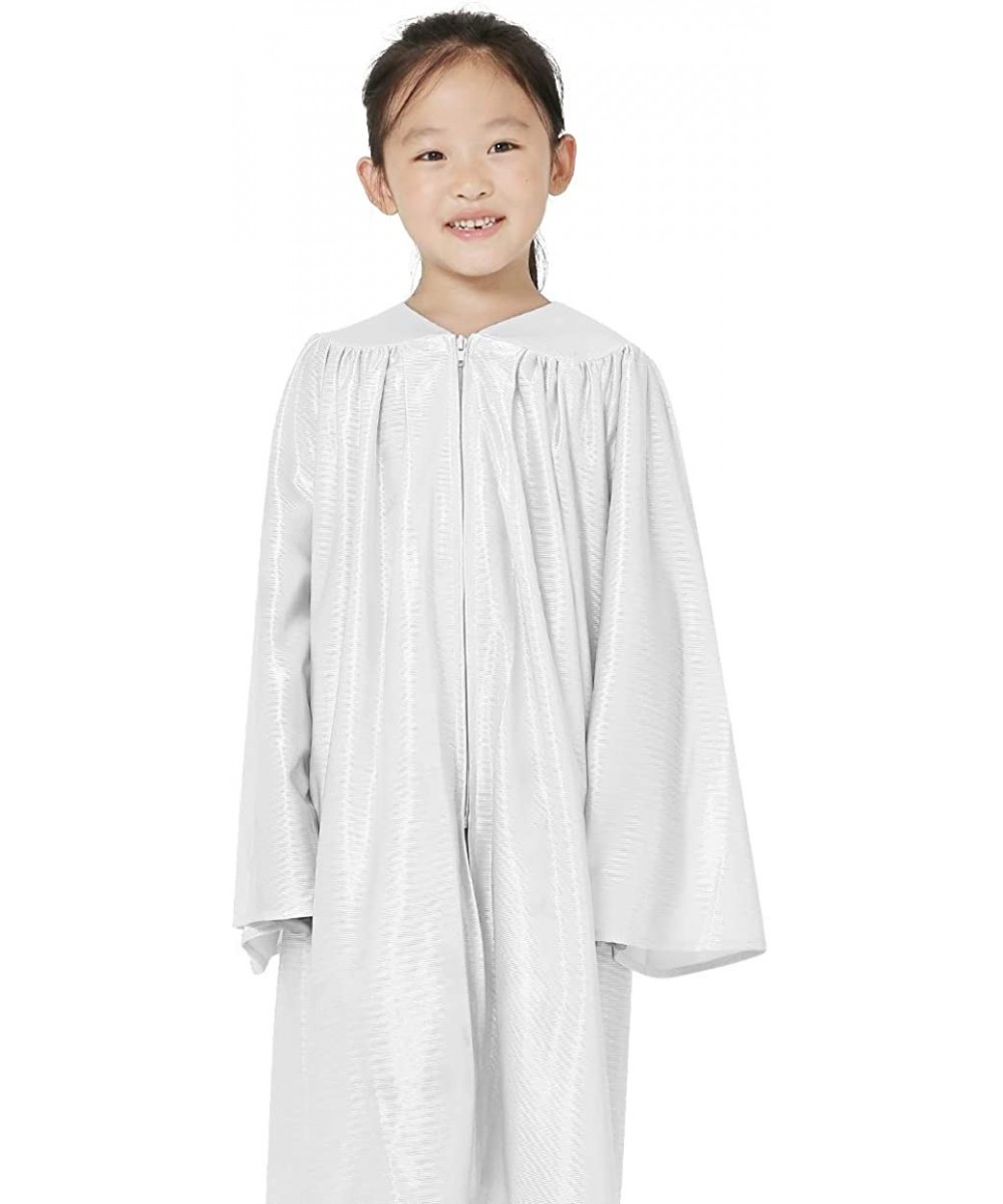 Robes Silky Choir Robes Costume Judge Robes for Kids - White - CF185N4WCWM