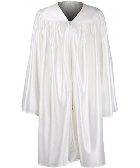 Robes Silky Choir Robes Costume Judge Robes for Kids - White - CF185N4WCWM