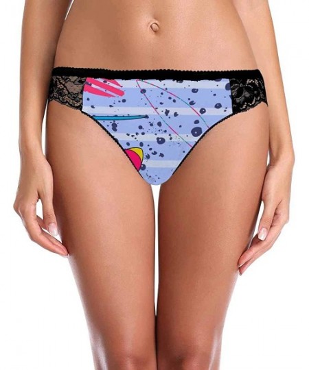 Thermal Underwear Women's Underwear Brief Hipster Pantie Soft Fabric Summer Pattern with Surf Desk Shark - Multi 1 - CD19E70U0WX