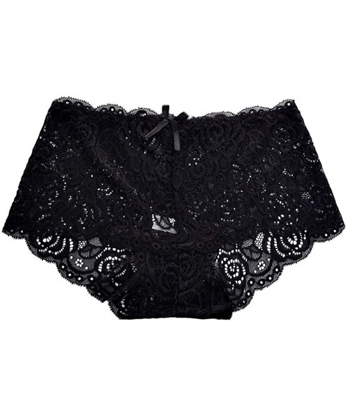 Baby Dolls & Chemises Fashion Sexy Lingerie-Fashion Underpant Lace Brief Sleepwear Underwear - Black - CX194AOOUGX