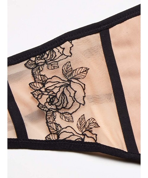 Panties Women's Tori Tattoo Embroidered Thong - Tattoo - CF18CH7WNTS
