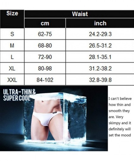 Briefs Underwear Men's 4 Pack Classic Low Rise Stretchy Hip Briefs Bikini - White-4 Pack - CT12GTRFB99