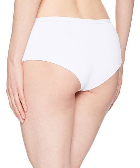 Panties Women's Allie Organic Cotton Boyshort Panty - White - C0183L89MUO