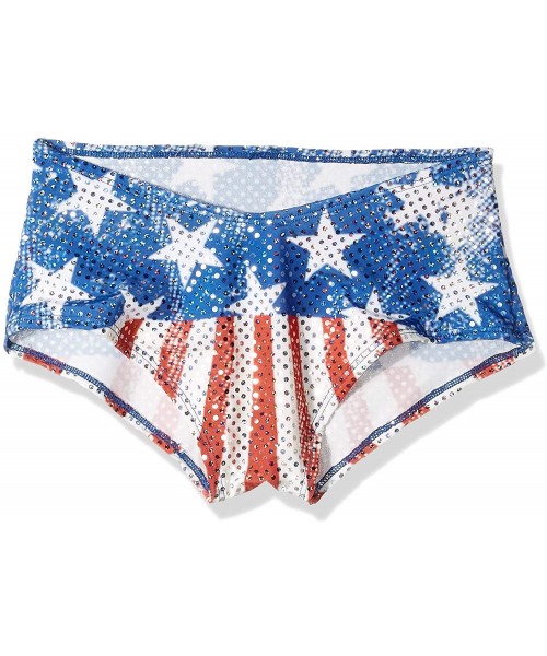 Panties Women's Patriotic Raver Shorts - Faded Glory Print - CW18CS7EX6Q