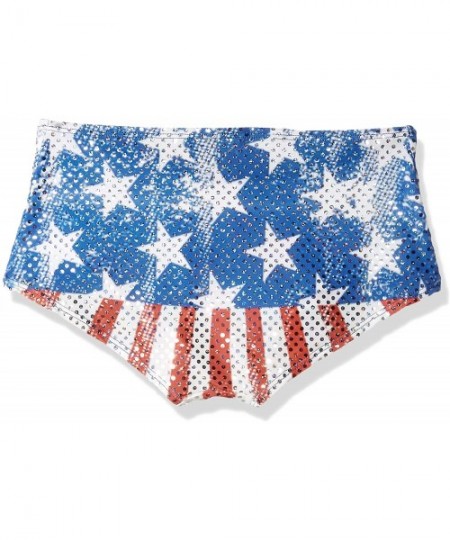 Panties Women's Patriotic Raver Shorts - Faded Glory Print - CW18CS7EX6Q