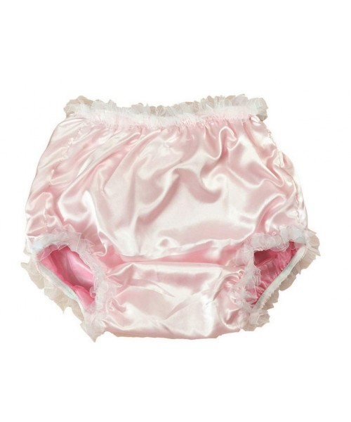 Panties ABDL PVC & Satin Panties Lace Panties Color Pink (Medium) - CG18SIZG6T6