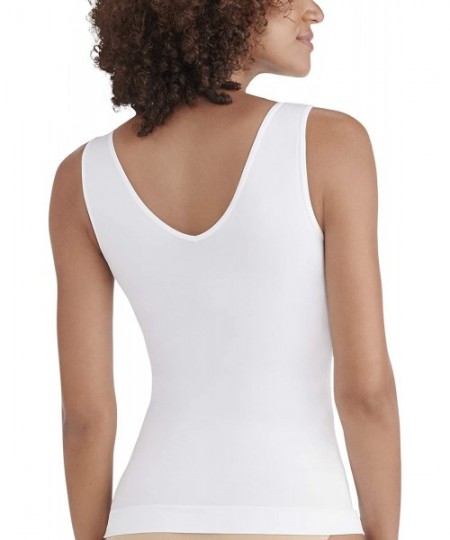 Camisoles & Tanks Women's Tops for Layering (Camisole & Tank Tops) - Spintank - White - C7194QIXXS3