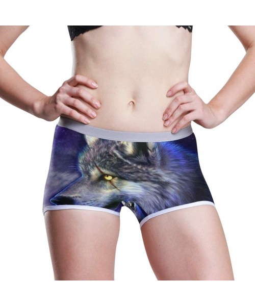 Panties Galaxy Animal 3D Womens Seamless Panty Boyshorts Stretch Sexy Underwear Boy Shorts - As Picture - CN193QAURW7