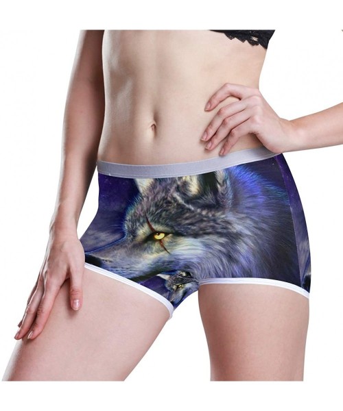 Panties Galaxy Animal 3D Womens Seamless Panty Boyshorts Stretch Sexy Underwear Boy Shorts - As Picture - CN193QAURW7