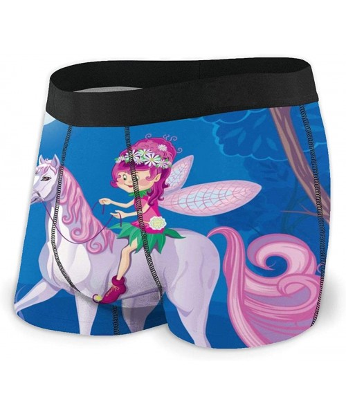 Boxer Briefs Mens Boxer Briefs Underwear Cartoon Vector Flamingo Funky Bird Style Design Comfy Breathable Underpants for Men ...