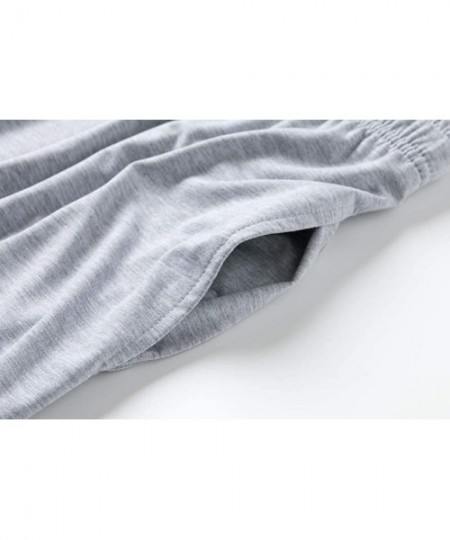 Bottoms Women's Modal Cotton Pajama Sleep Lounge Shorts - Grey - CA193IG8Z9M
