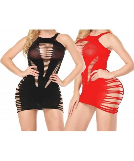 Baby Dolls & Chemises Sex Products Mesh Fishnet Babydoll Women Sexy Lingerie Hollow Out Transparent Erotic Dress Lenceria Ero...