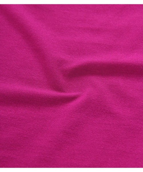 Sets Women's Round Neck Sleepwear Long Sleeves Pajama Set - Boysenberry - CV18I4KNQHQ