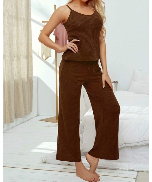 Sets Pajamas for Women- Womens Pajama Sets O-Neck Short Sleeves Top with Pants Sleepwear Pjs Sets Pajama Set for Women - E_kh...
