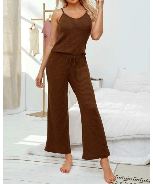 Sets Pajamas for Women- Womens Pajama Sets O-Neck Short Sleeves Top with Pants Sleepwear Pjs Sets Pajama Set for Women - E_kh...