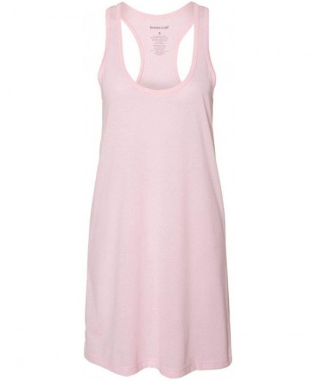 Nightgowns & Sleepshirts Womens Sleepy Racerback Cover up (T83) - Pale Pink - C717YE8S555