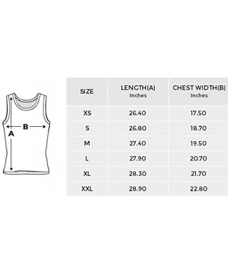 Undershirts Men's Muscle Gym Workout Training Sleeveless Tank Top Summer Palm Tree Leave - Multi3 - CR19DW70HZS
