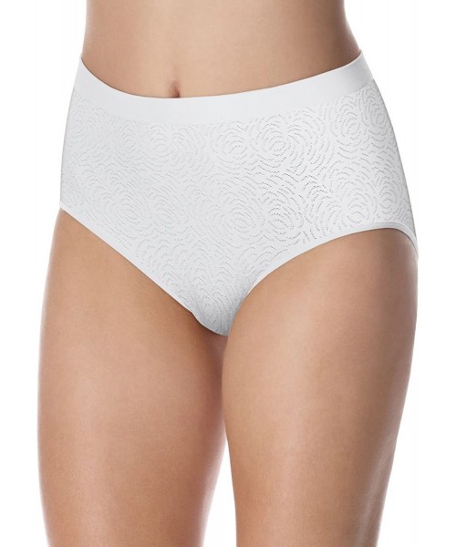 Panties Women's Comfort Revolution Seamless Brief - White Damask - CJ11VHCV5OR