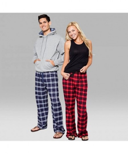 Bottoms 100% Woven Cotton Soft & Cozy Flannel Pants & Care Guide Adult - Red Buffalo - CL18H3MTETL