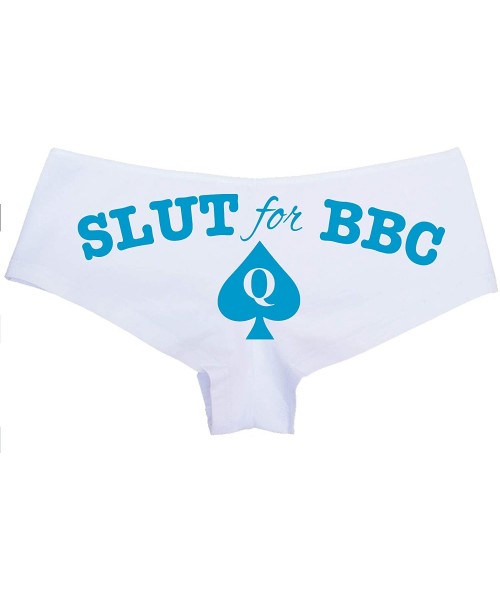 Panties Slut for BBC Queen of Spades Logo Tatoo Panties Plus Size Too - Sky Blue - C618M287IS2