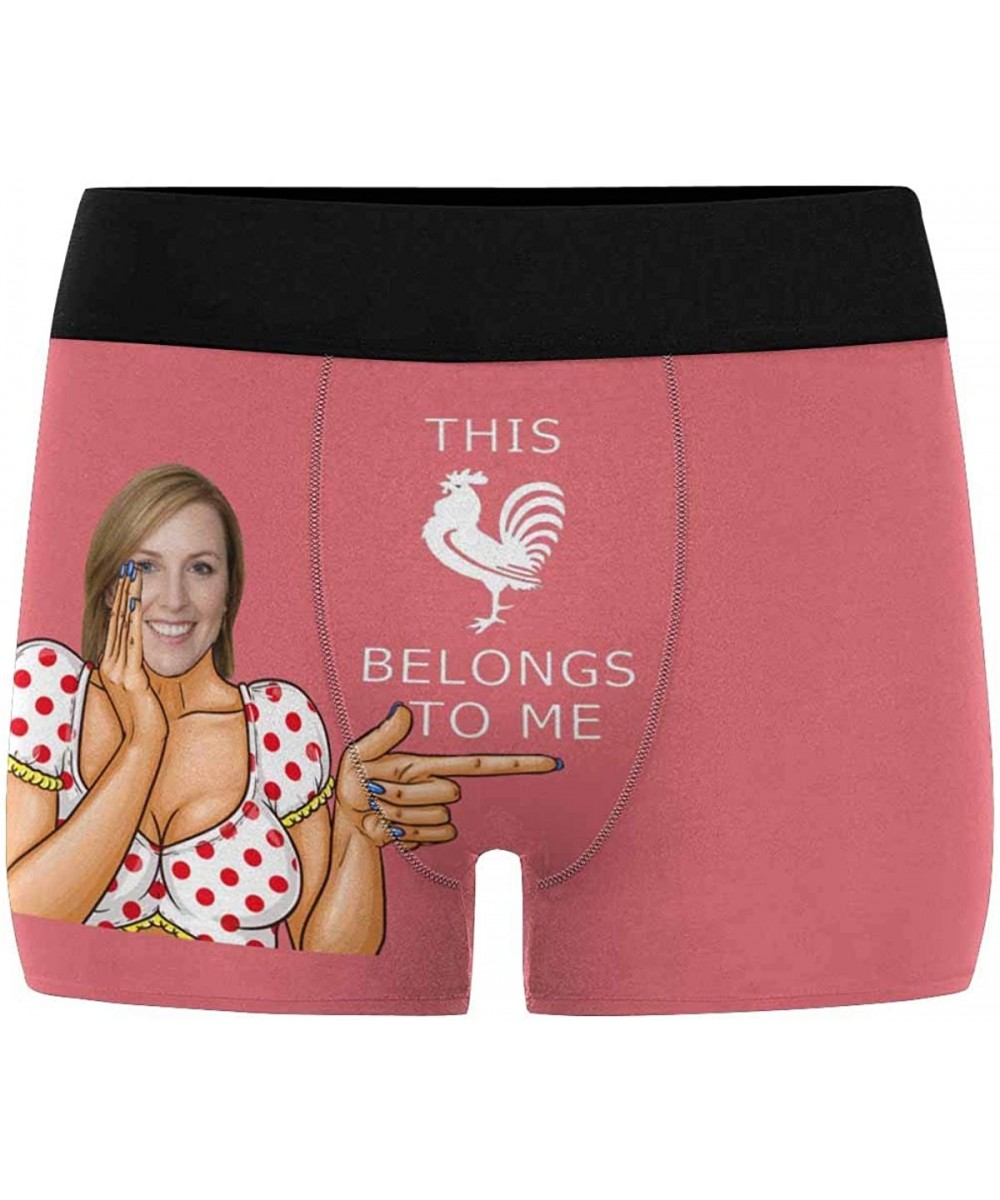 Boxer Briefs Personalized Your Face on Men's Boxer Briefs Underwear This Rooster Belongs to Me - Multi 4 - CZ1985270WH