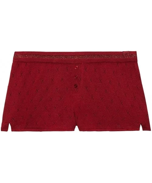 Bottoms Women's X Knit Short - Red Cognac - C118XNC07IM