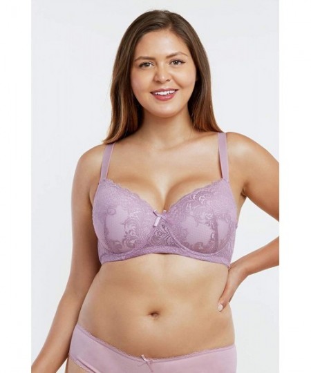 Bras Womens 6 Pack of Everyday Plain Lace D DD DDD Cup Bra -Various Style - 4358ld - CW19490EDES