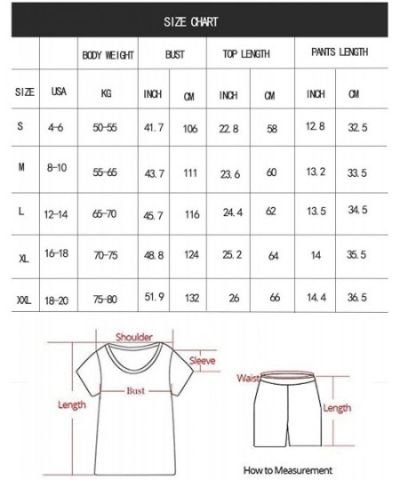 Sets Women's Shorts Pajama Set Long Sleeve Tops Loose Sleepwear Plus Size - Pink - CI190X3SZ79