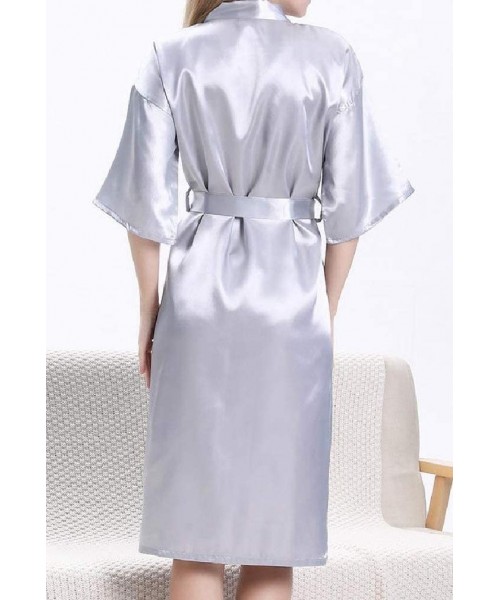 Robes Women's Sleepwear Bath Wrap Towels Lounger Charmeuse Wrap Robe AS1 S - As1 - CB19DCSO53A