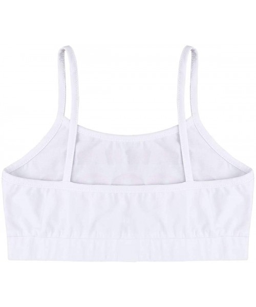 Camisoles & Tanks Women's Sexy Spaghetti Straps Crop Top Backless Cropped Tank Shirt Vest Camisole Lingerie - White - CG18KA8...