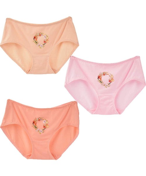Panties Teen Girls Cotton Brief Underwear Bikini Lingerie Panty Panties Set - 2221 3pack for 10-14 Girls - CU18K5W2KQL