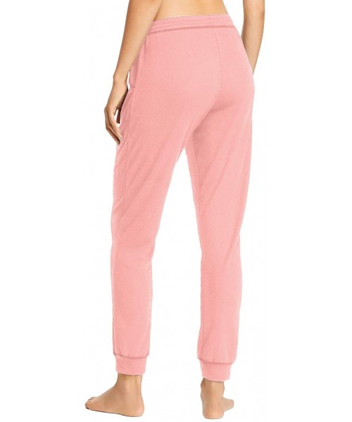 Sets Jogger Pajama Set for Women Short Sleeve Tops V Neck & Joggers Pants Sleepwear Pockets Drawstring Comfy Loungewear Pink ...