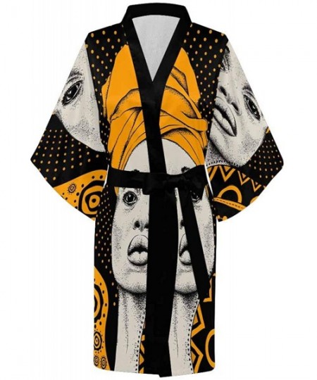 Robes Custom Anchor Vintage Nautical Women Kimono Robes Beach Cover Up for Parties Wedding (XS-2XL) - Multi 3 - CQ194UIR37C