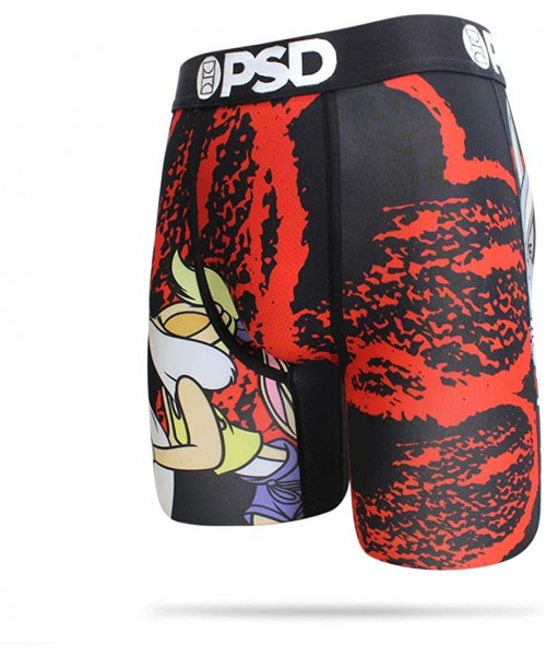 Boxer Briefs Underwear Men's Stretch Wide Band Boxer Brief Underwear - Space Jam - Black / Space Jam - Bugs and Lola - C018AK...