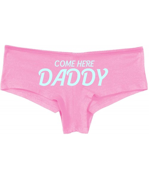 Panties Come Here Daddy DDGL BDSM Obedient Pink Boyshort Panties - Baby Blue - CL1958DXK56