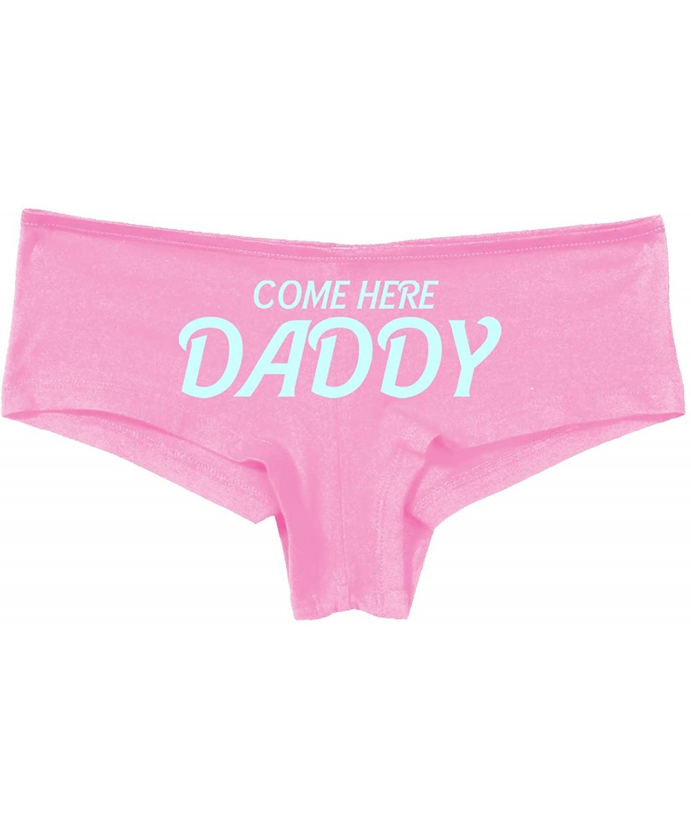 Panties Come Here Daddy DDGL BDSM Obedient Pink Boyshort Panties - Baby Blue - CL1958DXK56