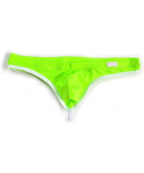 G-Strings & Thongs Underpants Men Underwear Jockss Thongs Low -Rise Tanga Hombre Strings Homme Ropa Interior Sexy - Green - C...
