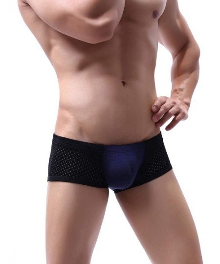 Boxers Men's Mini Boxers Underwear Swimsuit Sexy Bulge Supporters Mesh Breathable Bikinis Swimwear Low Rise Undershorts - Zco...