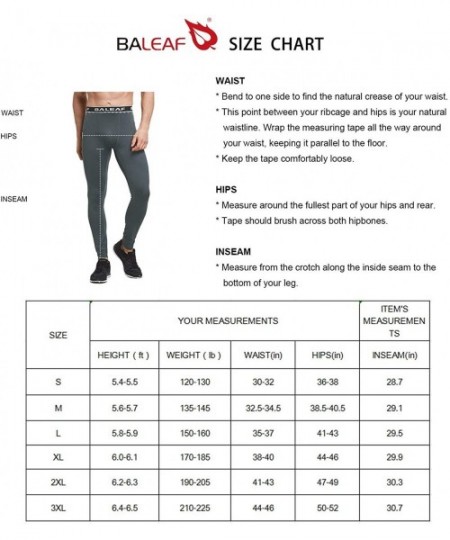 Thermal Underwear Men's Thermal Compression Baselayer Tights Fleece Lined Pants Underwear Long Johns Leggings - B02-2 Pack-bl...
