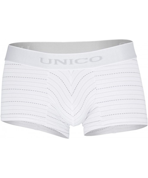 Boxers Mens Microfiber Underwear Boxer Trunks Calzoncillos para Hombres - 11300803 White - CV1836HTXTR