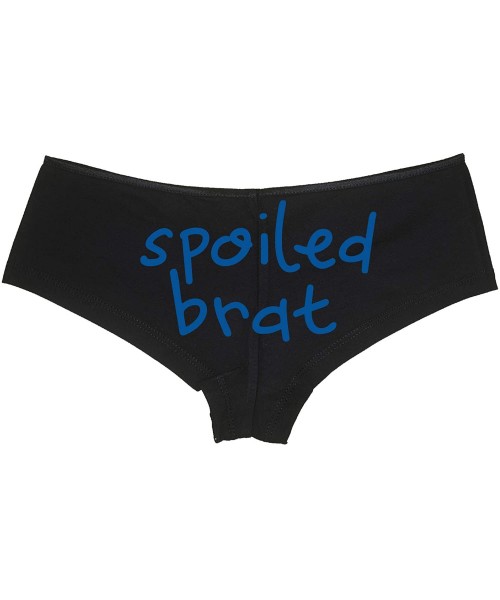 Panties Spoiled Brat DDLG Sexy Black Boyshort Panties for Little Sub - Royal Blue - CU18NUW597W