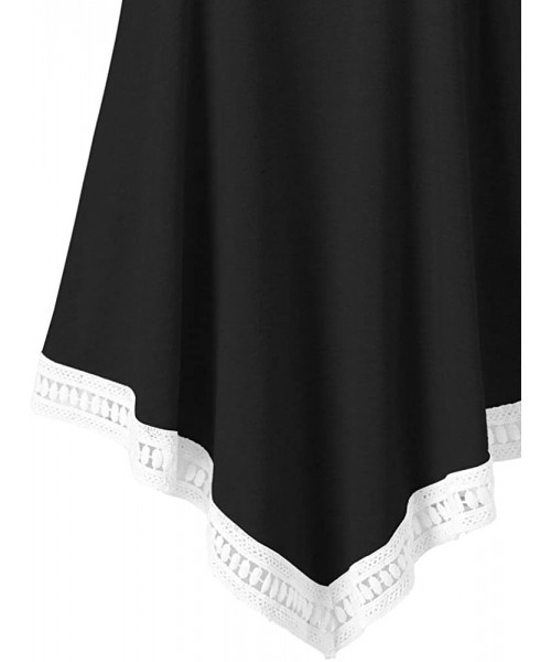 Tops Women's Summer Feather Print Long Vest Fashion Women's Shirt T-Shirt Vest for Women - D-black - CJ194T96TN4