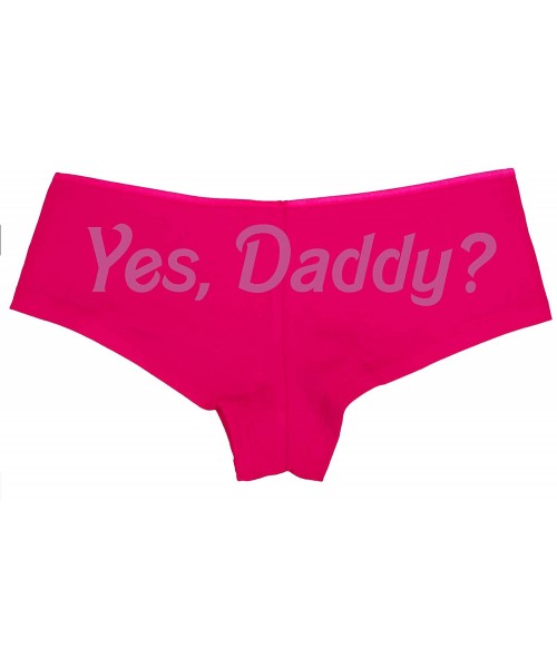 Panties Yes Daddy DDLG Pink Boyshort for Daddys Little Slut Princess - Raspberry - CY18NUTGO3C