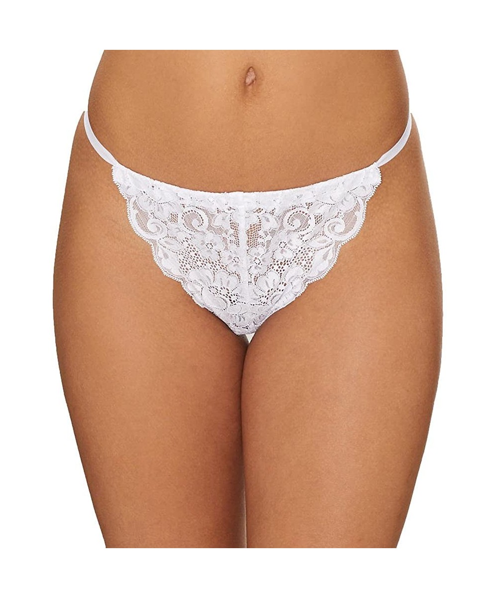 Panties Chase Me Down Panty Lace Underwear for Women - Blanc - CI111WFJW2B