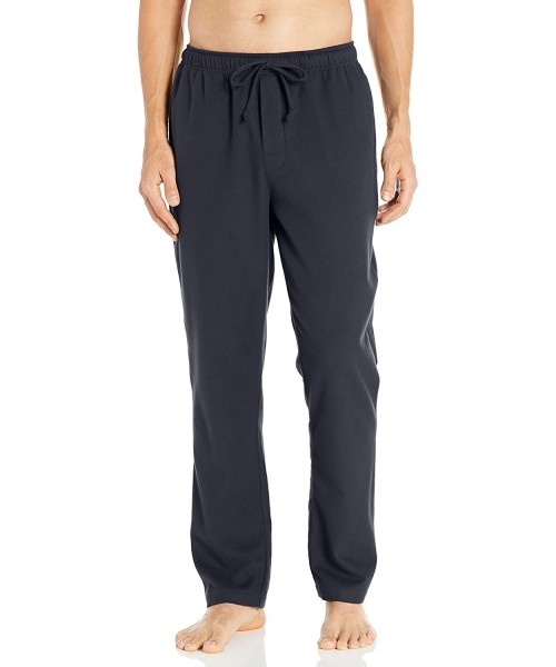 Sleep Bottoms Men's Flannel Pajama Pant - Navy - CB18SHL2UIL