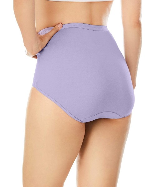 Panties Women's Plus Size 10-Pack Pure Cotton Full-Cut Brief Underwear - Watermelon Pack (0430) - CR1983I4HUS