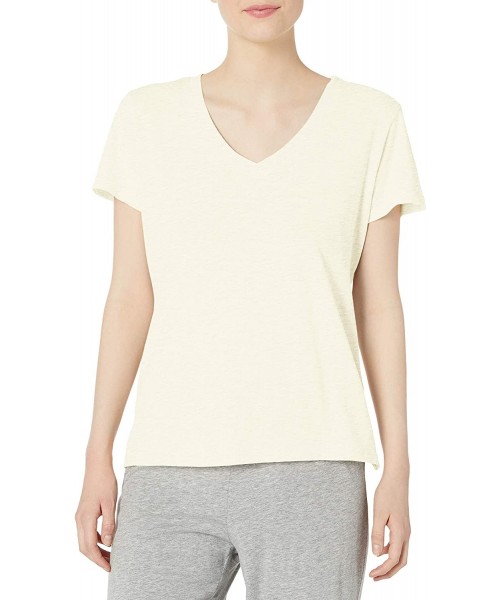 Tops Women's Back to Basics S/S T-Shirt - Ivory - C018X7KQXAZ