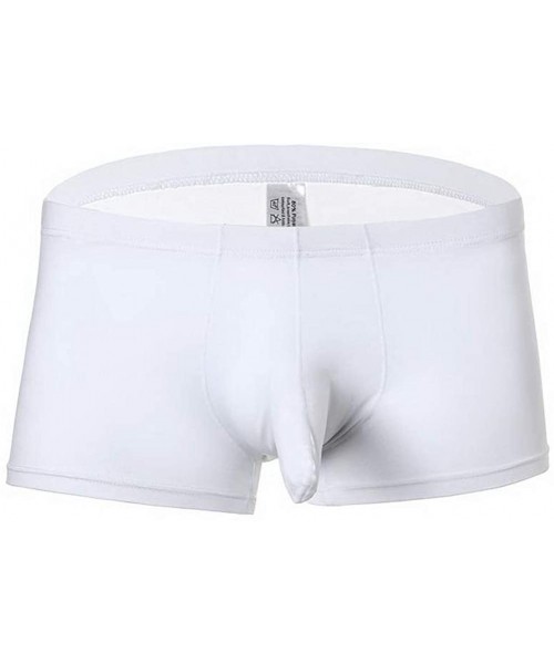 Men's Ice Silk Underwear Boxer Elephant Nose Boxer Multi Pack - Gr+wh ...